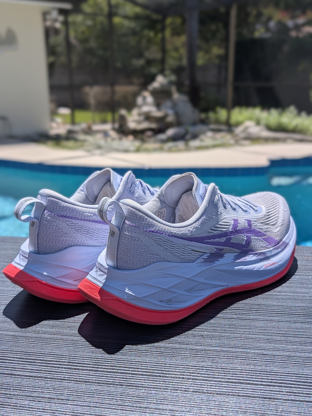 ASICS Superblast 2 Mens Size 8 Greyish Purple Coral Reef Running Shoe 1013A142 - Picture 5 of 13